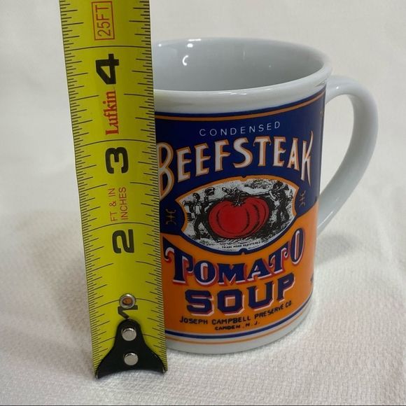 Campbell Soup 125th Anniversary Condensed Beef Steak Tomato Soup Coffee Mug - Picture 8 of 9